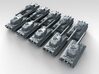 1/700 German Tiger II (H) Heavy Tank x10 3d printed 3d render showing product detail