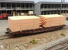 N Lumber Load For 5 Flat Cars: WOT, MTL, Athearn 3d printed 