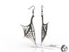 Wing Earrings - Fishhooks 3d printed Example Render