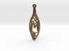 Personalised Voronoi Leaf Necklace (M) 3d printed Personalised Voronoi Leaf Necklace (M)