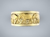 Ring elephant 3d printed 