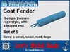 Boat Fender, woven rope style 3d printed Info