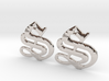 SISU (precious metal earrings) 3d printed 