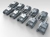 1/600 German Jagdpanzer IV Tank Destroyer x10 3d printed 3d render showing product detail