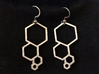 Hexagon Bubble Earrings 3d printed 