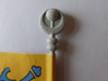 Replacement flag pole for 1980s Castle Grayskull,  3d printed Polished alumide