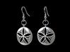 Star Pinwheel Earrings 3d printed Render