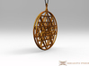 2.5D Sri-Yantra  6.3cm (All Metals) 3d printed Pendant cord not included