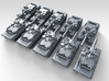 1/600 German Kampfpanzer 70 Main Battle Tank x10 3d printed 3d render showing product detail