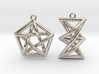 Forbidden Subgraph Earrings 3d printed 