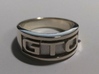 GTO Mens Automotive Ring 3d printed Sterling Silver GTO No Flash