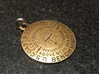 Houghton 1934 Benchmark Keychain 3d printed Raw bronze with patina added. 