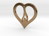 The Flame Heart (precious metal pendant) 3d printed 