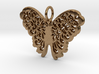 Flourish Lace Butterfly Pendant Charm 3d printed 
