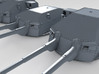1/720 DKM 20.3cm/60 SK C/34 Guns with Bags 1941  3d printed 3d render showing set with Blast Bags