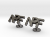 Personalised cufflinks NPF 3d printed 