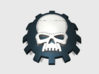 60x Gear Skull - Shoulder Insignia pack 3d printed 