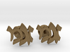 Hebrew Monogram Cufflinks - "Zayin Mem Gimmel" 3d printed 