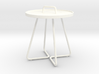 Round occasional table, 1:12 - larger version 3d printed 
