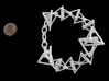 Tetrahedron Interlink Bracelet 3d printed 