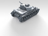 1/144 German Pz.Kpfw. IV Ausf. F2 Medium Tank 3d printed 3d render showing product detail