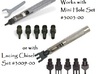 Leather Tool Holders - Lacing Chisel Set 3d printed Works with hole or lacing chisel punch sets.