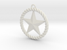Braided Rope & Star Pendant. 30mm 3d printed 