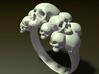 Skull Ring size 6- 3d printed Description