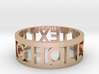 hollow text ring 3d printed 