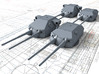 1/600 DKM 20.3cm/60 SK C/34 Guns with Bags 1941  3d printed 1/600 DKM 20.3cm/60 SK C/34 Guns with Bags 1941 