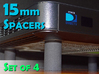 DIRECTV Genie DVR 15mm Spacer X 4 3d printed 15mm version in Black