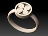 Clover Ring 3d printed Rendered version.