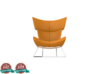 Miniature Imola Chair - Bo Concept 3d printed Miniature Imola Chair - Bo Concept