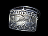 Swamis Encinitas Surf Art Ring - Customizable 3d printed My personal ring, antiqued myself.
