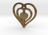 The Hearty Heart (precious metal pendant) 3d printed 