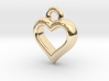 The Hearty Little Heart (precious metal pendant) 3d printed 