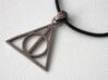 Deathly Hallows Pendant 3d printed Stainless Steel