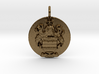 Mather Family Crest Pendant 3d printed 