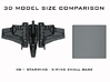 XG-1 Starwing Gunboat: 1/270 scale 3d printed 