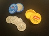 Okito Boston Set USA Half Dollar 3d printed Add a sticker and viola, magic lip balm boxes! (coins and sticker not included)
