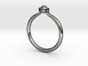 Single Sphere Ring 3d printed 