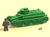 6mm 1/285 Christie T3 tank 3d printed 