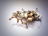 LSD Molecule Keychain / Pendant 3d printed LSD molecule in Raw Brass