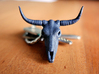 Bull Skull Head Keychain 3d printed 