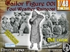 1/48 Foul Weather Sailor Fig001 3d printed 