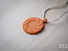 Aperture Science Laboratories Pendant - Portal 3d printed Orange Strong & Flexible Polished - Hemp string not included