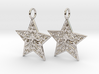Christmas Star Earrings 3d printed 