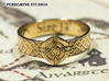Ring - Ring of Mara (Size 13) 3d printed Polished Bronze