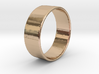 Band Ring  - 14K Rose Gold Plated 3d printed 