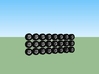 Tractor Trailer Wheels & Tires V3 - 24 Pack 3d printed 